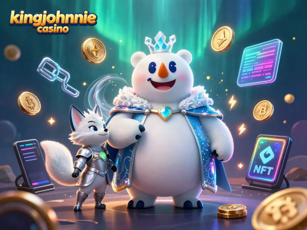 Experience thrilling gameplay at kingjohnnie casino with vibrant 3D illustrations of characters and cryptocurrencies.
