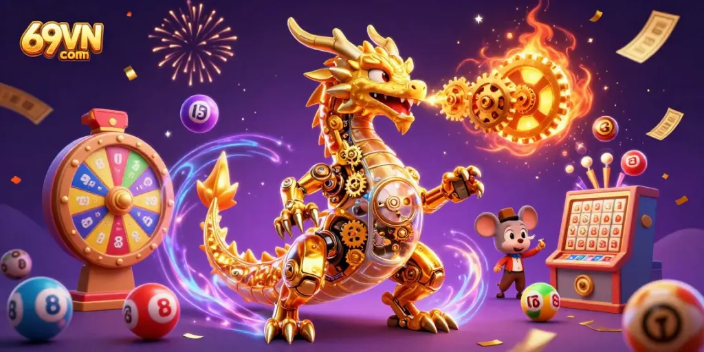 Experience exhilarating games at 69VN com with vibrant lottery balls and golden rewards.