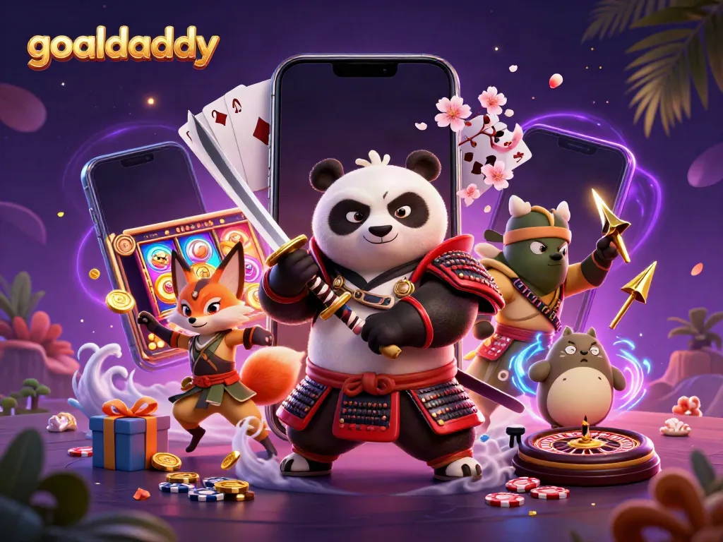 Experience thrilling gaming action with goaldaddy's vibrant slot games and dynamic characters.