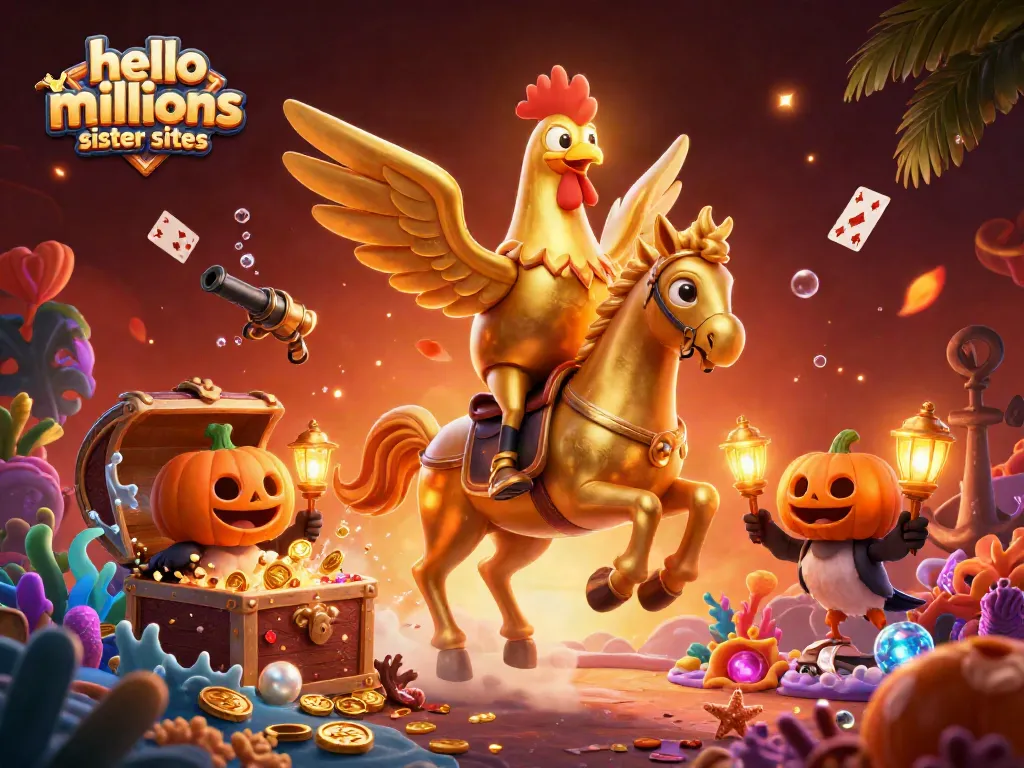 Explore the delightful world of hello millions sister sites in an energetic casino scene.