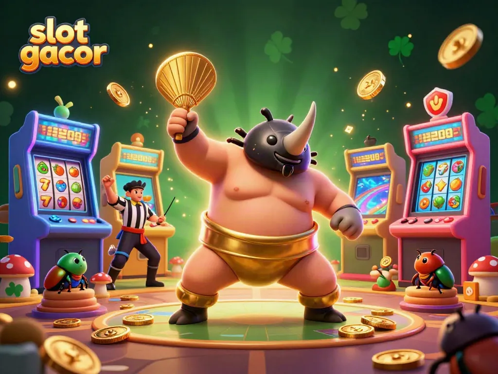 Experience thrilling wins with the lively slot gacor action in a vibrant casino scene.