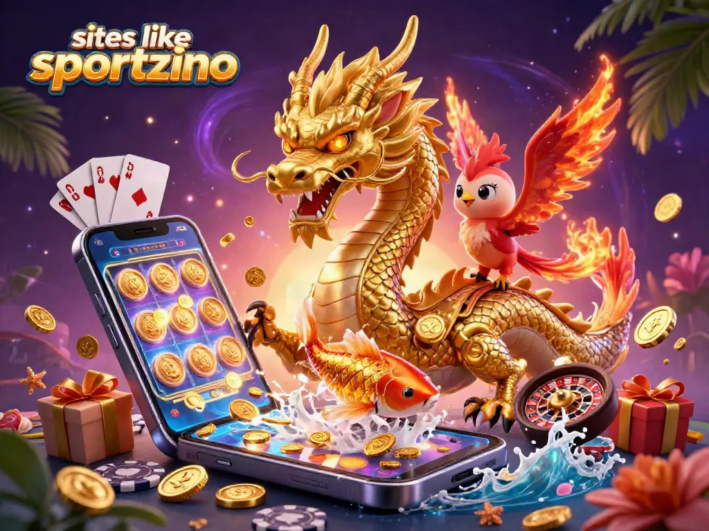 Engage with exciting sites like sportzino featuring vibrant slots and thrilling games amidst a dazzling casino scene.