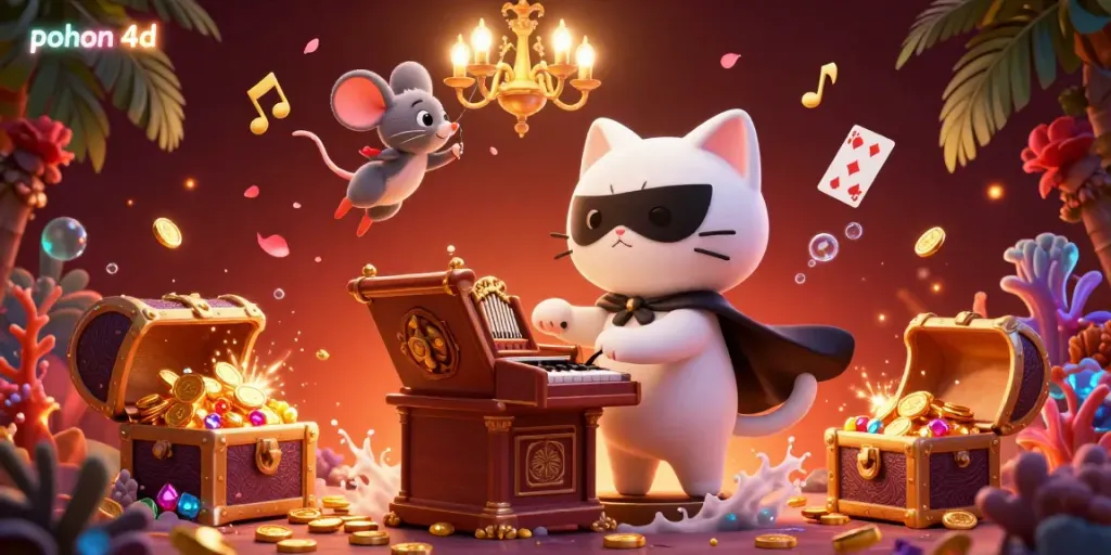 Engage in exciting gameplay at pohon 4d, featuring a unique casino-themed adventure with cartoon characters.